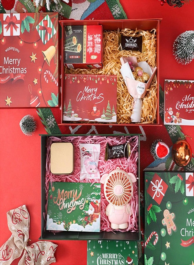 STRBOXONG Red Christmas Gift Boxes with Lids, 10.63x8.27x4.13(270x210x105 mm) Large Empty Gift Boxes for Presents, Luxury Sturdy Foldable Cardboard Box for Gifts, Christmas Party Favor Supplies (Pack of 1) - Image 4